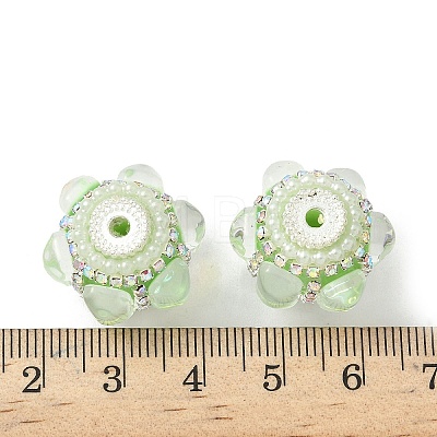 Sparkling Acrylic Rhinestone Beads CLAY-NH0003-01S-05-1