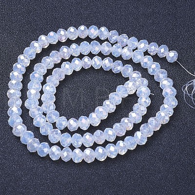 Electroplate Glass Beads Strands EGLA-A044-J1mm-B06-1