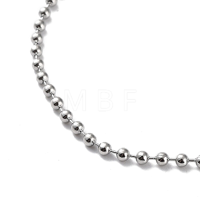 Non-Tarnish 304 Stainless Steel Ball Chain Necklace LS-NJEW-D045-03P-1