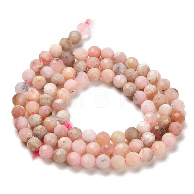 Natural Pink Opal Beads Strands X-G-B107-A10-07-1