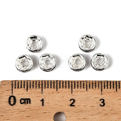Brass Grade A Rhinestone Spacer Beads RSB036NF-16-1