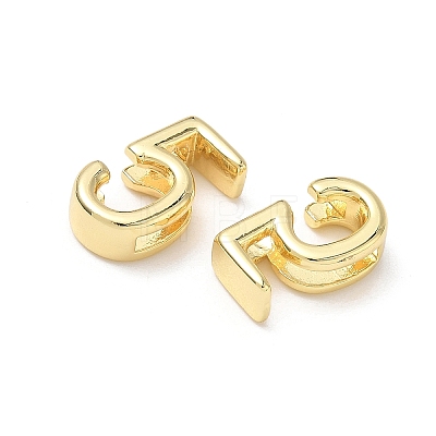 Brass Slide Charms KK-L253-15G-05-1