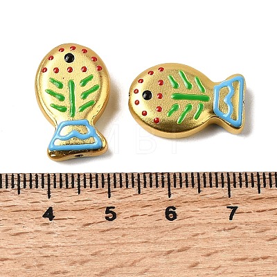 Baking Paint Glass Enamel Beads GLAA-B035-01B-1