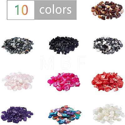 Gemstone Beads and Dyed Shell Beads G-NB0001-50-1