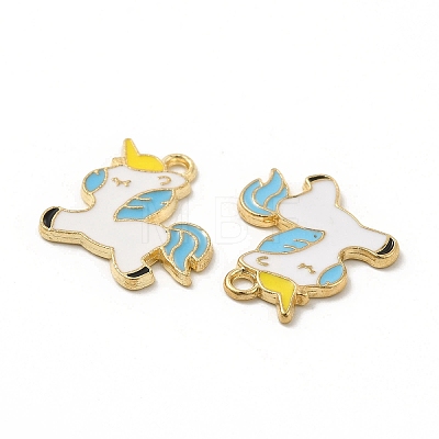 Alloy Enamel Pendants ENAM-M052-07G-1