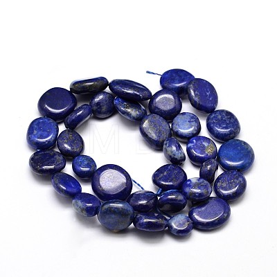 Natural Lapis Lazuli Gemstone Nuggets Bead Strands X-G-J336-31-1