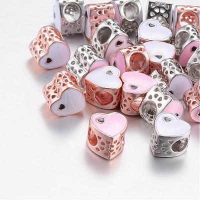 Alloy Enamel European Beads MPDL-T001-04M-1