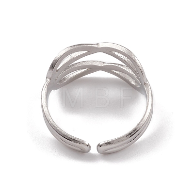 304 Stainless Steel Cuff Rings RJEW-G285-40P-1
