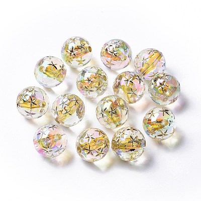 Transparent Acrylic Beads TACR-K004-02G-1