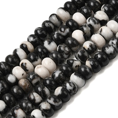 Natural Zebra Jasper Beads Strands G-A280-A22-02-1