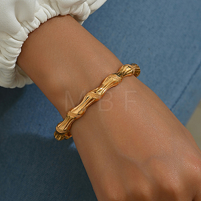 Real 18K Gold Plated Brass Bangles AJ8200-1-1