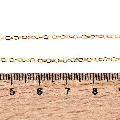 Brass Cable Chain Necklaces SW028-G-1