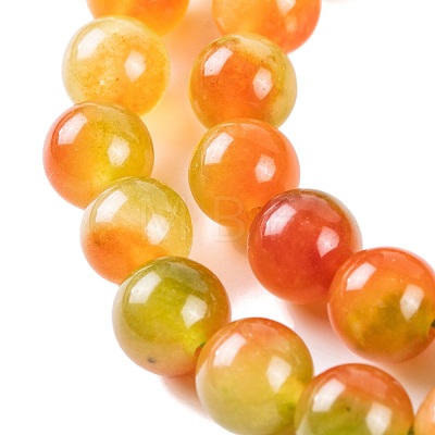 Natural Malaysia Jade Beads Strands G-A146-8mm-C14-1