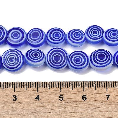 Handmade Lampwork Beads Strands LK-R004-49G-1