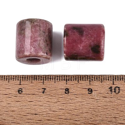 Natural Rhodonite European Beads G-P520-05F-1