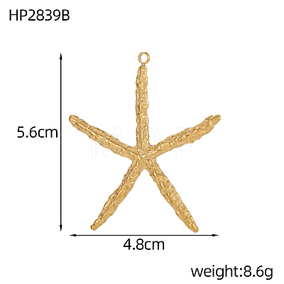304 Stainless Steel Big Pendants STAS-OY008-29G-1