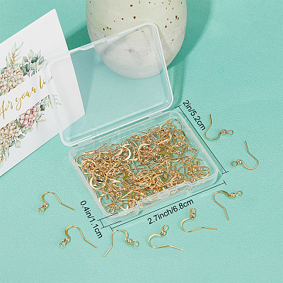 100Pcs 304 Stainless Steel French Earring Hooks STAS-SC0004-63G-1