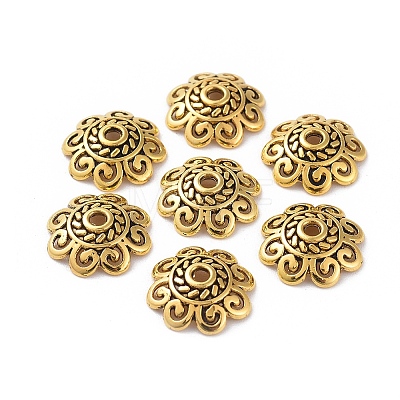 Tibetan Style Bead Caps X-TIBE-60309-AG-LF-1