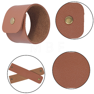 15Pcs Imitation Leather Napkin Rings AJEW-CL0005-38-1