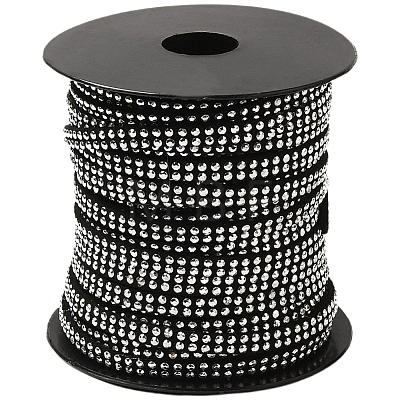 20 Yards Platinum Aluminum Studded Faux Suede Cord LW-CL0001-09-1