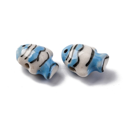 Handmade Porcelain Beads PORC-R002-01H-1