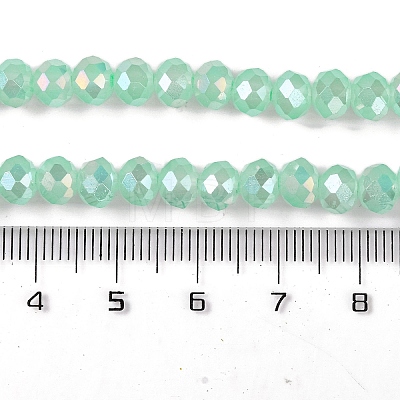 Baking Electroplate Glass Beads Strands X1-DGLA-A039-J10mm-B07-1