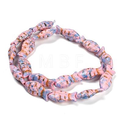 Synthetic Turquoise Beads Strands TURQ-F019-01J-1