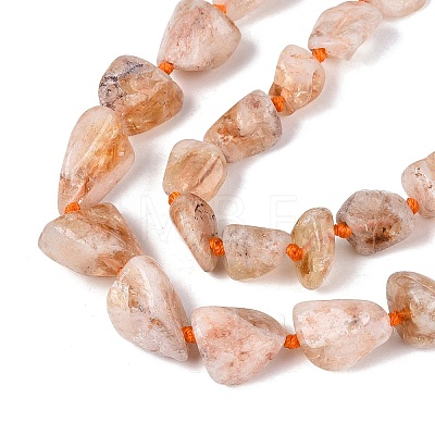 Raw Rough Natural Citrine Beads Strands G-N362-10A-01-1