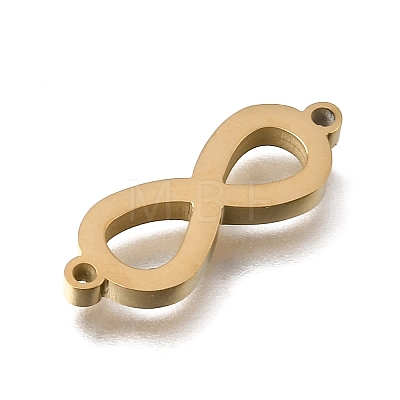 304 Stainless Steel Polishing Infinity Connector Charms STAS-E532-05G-1
