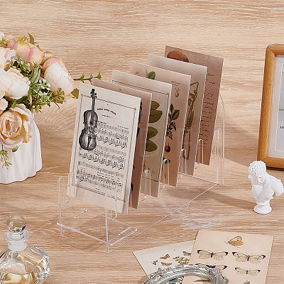 Acrylic Slotted Display Stands ODIS-WH0177-012-1