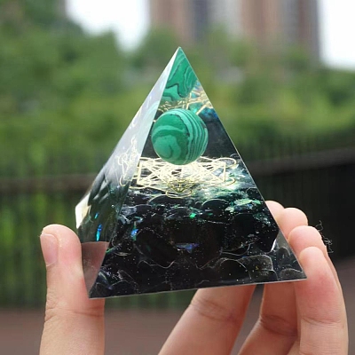 Orgonite Pyramid Resin Energy Generators PW-WG43953-01-1