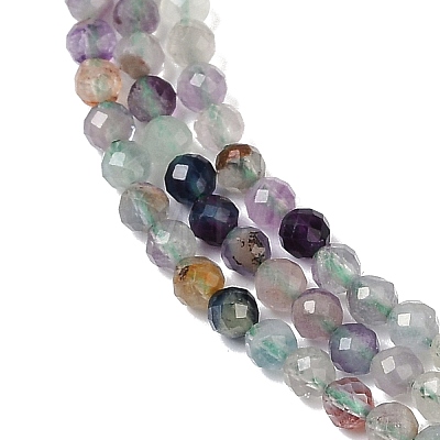 Natural Fluorite Beads Strands G-A252-A01-02-1