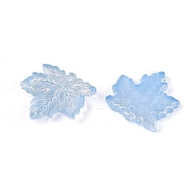 Baking Paint Transparent Glass Pendants DGLA-N014-11A-01-1
