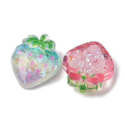 Luminous Transparent Resin Cabochons CRES-V001-02-1