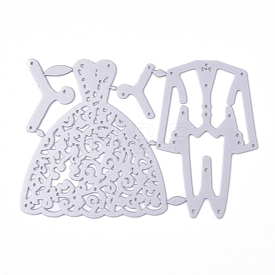 Wedding Suit and Bride Dress Carbon Steel Cutting Dies Stencils DIY-E024-08-1