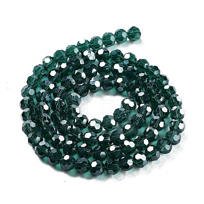 Electroplate Transparent Glass Beads Strands LS-EGLA-A035-T6mm-A18-1