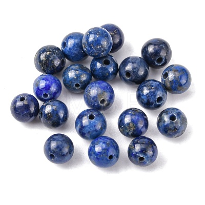 Natural Lapis Lazuli Round Beads X-G-M169-6mm-05-1