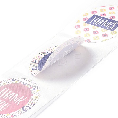 Round PVC Self-Adhesive Paper Stickers DIY-XCP0001-50-1