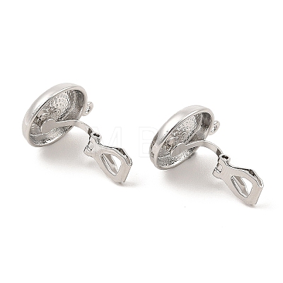 Alloy Clip-on Earring Findings FIND-L015-009P-1