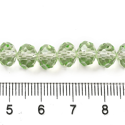 Transparent Baking Paint Glass Beads Strands DGLA-A034-T8mm-D11-1