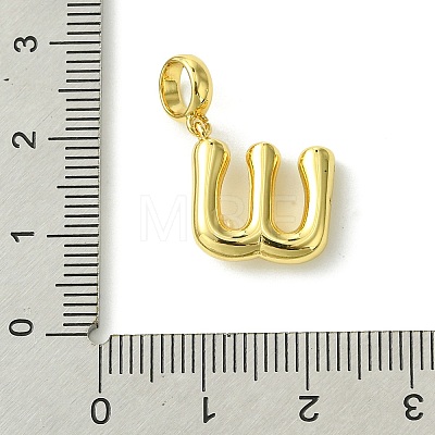 Rack Plating Brass with ABS Plastic Pearl European Dangle Charms KK-G501-02W-G-1