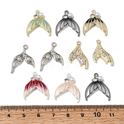 Alloy Enamel Pendants RB-CBAE3B4-01-1
