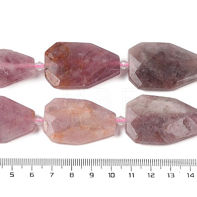 Natural Rose Quartz Beads Strands G-P548-B18-01-1