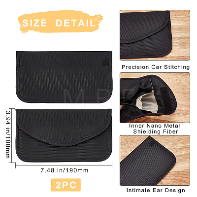 Carbon Fiber Key Car Wallets Car Bag Key Purse Pouch AJEW-WH0029-37-1