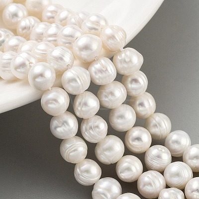 Natural Cultured Freshwater Pearl Beads Strands PEAR-C003-09C-1