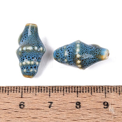 Vintage Handmade Porcelain Beads PORC-Q006-08L-1