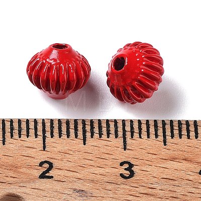 Spray Painted Alloy Bead PALLOY-H134-42-1