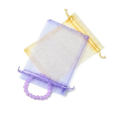 Organza Bags Jewellery Storage Pouches Wedding Favour Party Mesh Drawstring Gift OP-FS0001-04B-1