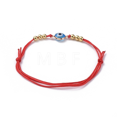 Adjustable Nylon Thread Braided Bead Bracelets BJEW-JB05034-01-1