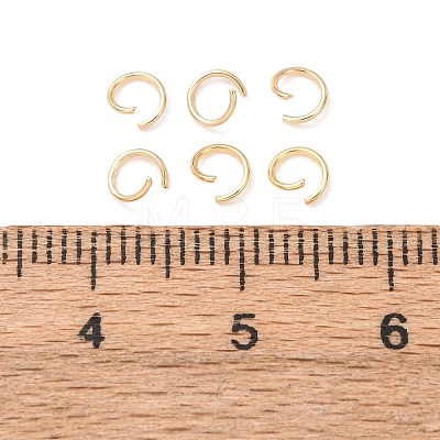 Brass Open Jump Rings KK-G604-08G-19-1